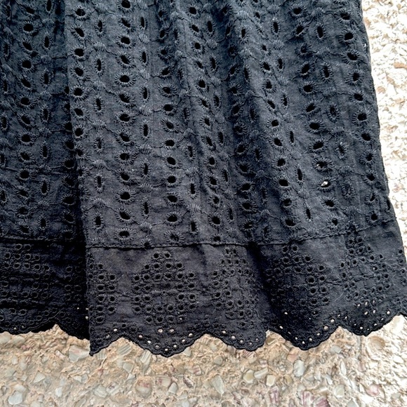 Mustard Seed Sweet Caroline Black Eyelet Romper - Picture 4 of 7